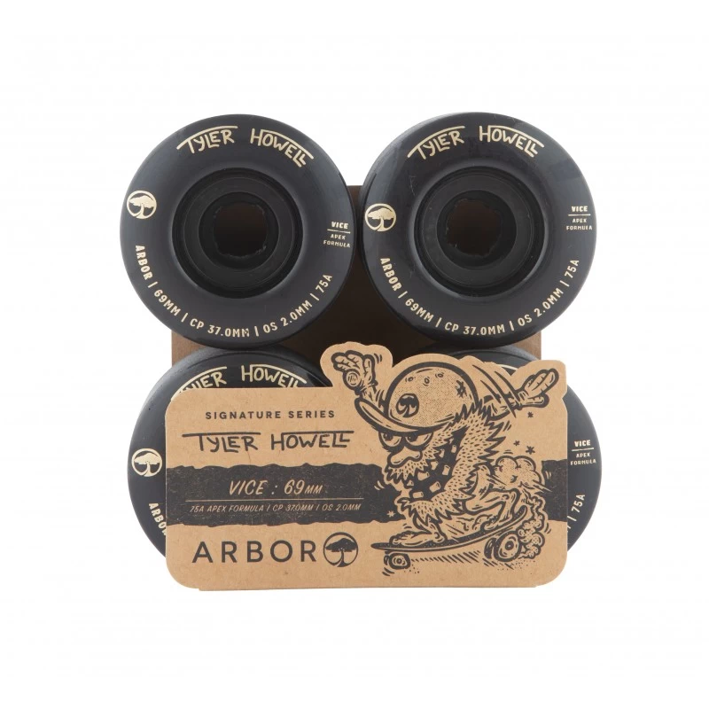 Arbor Vice Tyler Howell 69mm Longboard Wielen 5 Arbor Vice Tyler Howell 69mm Longboard Wielen - Afbeelding 3