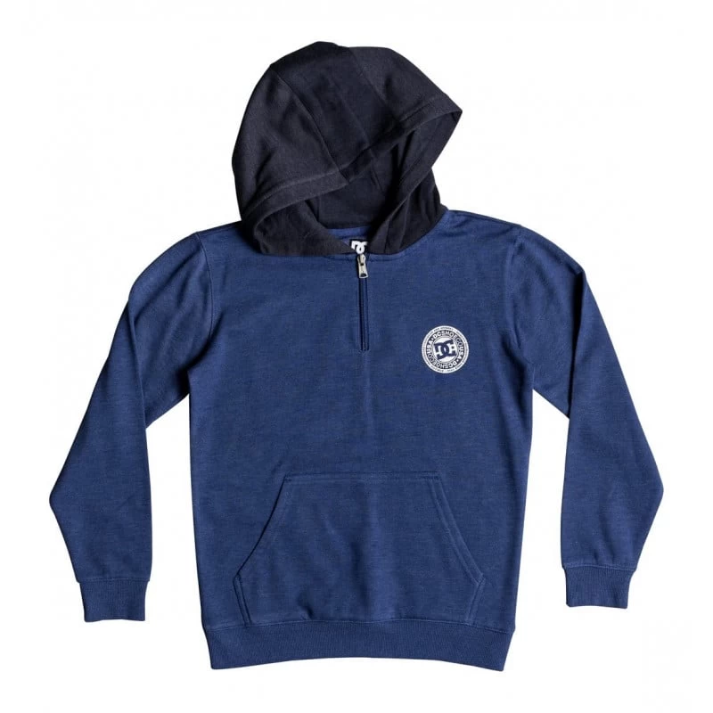 DC SHOES DC Rebel Half Zip Kids Hoodie Soda Lite Blue 5 DC SHOES DC Rebel Half Zip Kids Hoodie Soda Lite Blue - Afbeelding 3