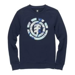Element Spirit Camo Crew Sweatshirt Kids Eclipse Navy -Skateboard Shop element spirit camo crew sweatshirt kids eclipse navy 1