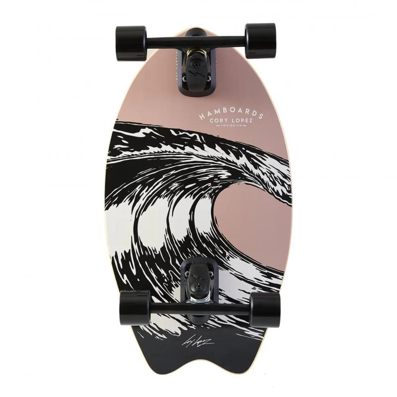 Hamboards Twisted Fin 26" Surfskate Complete 4 Hamboards Twisted Fin 26" Surfskate Complete - Afbeelding 2