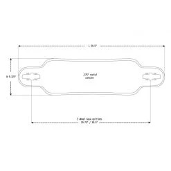 Moonshine Bootlegger Zwart/White Longboard Deck -Skateboard Shop moonshine bootlegger black white longboard deck 4