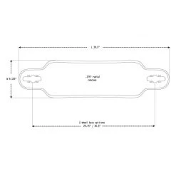 Moonshine Bootlegger Zwart/White Longboard Deck -Skateboard Shop moonshine bootlegger black white longboard deck 9