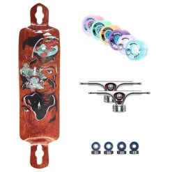 Pantheon Quest FG Path Graphic Seismic 36.5" Longboard Complete -Skateboard Shop pantheon quest fg path graphic seismic 365 longboard complete 3