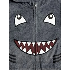 Quiksilver Fraser Coen Reversible Shark Zip Hoodie Tarmac Kids -Skateboard Shop quiksilver fraser coen reversible shark zip hoodie tarmac kids 2