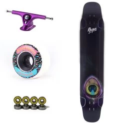 Rayne Whip 47" Peacock Graphic Longboard Complete