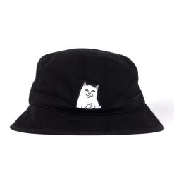RIPNDIP Lord Nermal Bucket Hat Black -Skateboard Shop ripndip lord nermal bucket hat black 3
