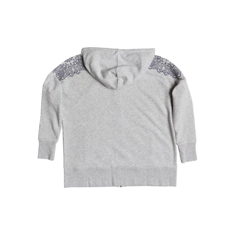 Roxy Adventure Way Zip Hoodie Heather Grey 6 Roxy Adventure Way Zip Hoodie Heather Grey - Afbeelding 4