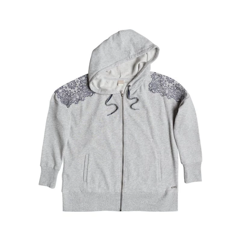 Roxy Adventure Way Zip Hoodie Heather Grey 12 Roxy Adventure Way Zip Hoodie Heather Grey - Afbeelding 10