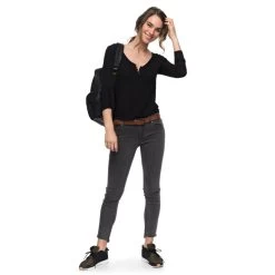 Roxy Be Awesome Today Longsleeve Black -Skateboard Shop roxy be awesome today long sleeve shirt black 2