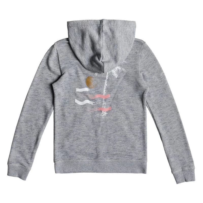 Roxy Mi Bicicleta B Kids Zip Hoodie Dress Blue Heather 5 Roxy Mi Bicicleta B Kids Zip Hoodie Dress Blue Heather - Afbeelding 3