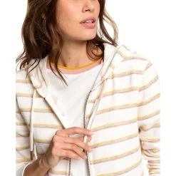 Roxy Trippin Stripes Women's Zip Hoodie Mauvewood Mom Tea -Skateboard Shop roxy trippin stripes women s zip hoodie mauvewood mom tea 3