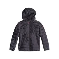 Roxy Wonderful Tonight Hooded Puffer Kids Jacket Charcoal -Skateboard Shop roxy wonderful tonight hooded puffer kids jacket charcoal 3