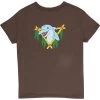 RVCA Dolphin Club T-Shirt Greyskull -Skateboard Shop rvca dolphin club t shirt greyskull