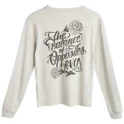 RVCA Flower Power Longsleeve Snow Marle -Skateboard Shop rvca flower power longsleeve snow marle 2