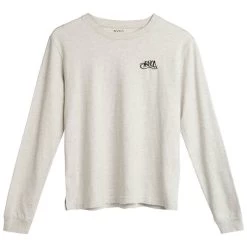 RVCA Flower Power Longsleeve Snow Marle -Skateboard Shop rvca flower power longsleeve snow marle 3