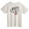 RVCA Flower Power T-Shirt Snow Marle -Skateboard Shop rvca flower power t shirt