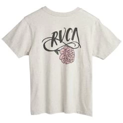 RVCA Flower Power T-Shirt Snow Marle