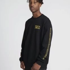 RVCA INT Haze Crew Black -Skateboard Shop rvca int haze crew black 7