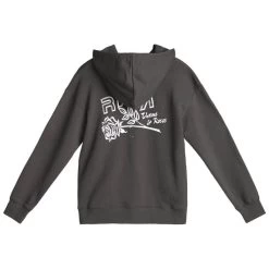 RVCA Thorns And Roses Hoodie Pirate Black -Skateboard Shop rvca thorns and roses hoodie pirate black 2