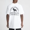 RVCA Wicks T-Shirt White -Skateboard Shop rvca wicks t shirt white