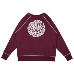 Santa Cruz Bouquet Dot Mono Women Crew -Skateboard Shop santa cruz bouquet dot mono women crew 2