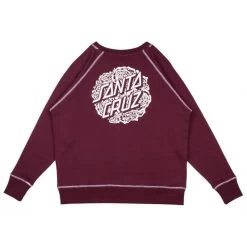 Santa Cruz Bouquet Dot Mono Women Crew -Skateboard Shop santa cruz bouquet dot mono women crew 6