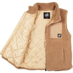 Santa Cruz Teddy Women Vest Tan -Skateboard Shop santa cruz teddy women vest tan 1