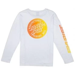 Santa Cruz Womens MFG Fade Longsleeve White -Skateboard Shop santa cruz womens mfg fade longsleeve white 2