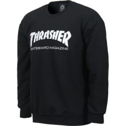 Thrasher Skate Mag Crew -Skateboard Shop thrasher skate mag crew black 1