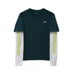 Vans By Long Check Twofer Kids Longsleeve
