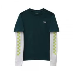 Vans By Long Check Twofer Kids Longsleeve -Skateboard Shop vans by long check twofer kids longsleeve 4
