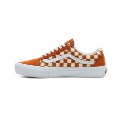 Vans Checkerboard Old Skool Pro Schoenen Golden Oak -Skateboard Shop vans checkerboard old skool pro golden oak 9
