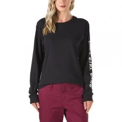 Vans Clan Women Longsleeve Black -Skateboard Shop vans clan women longsleeve black 3