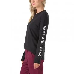 Vans Clan Women Longsleeve Black -Skateboard Shop vans clan women longsleeve black 5