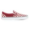 Vans Classic Slip-On Rumba Red/True White Checkerboard Schoenen -Skateboard Shop vans classic slip on rumba redtrue white checkerboard schoenen
