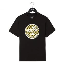 Vans Dual Palm Logo Fill Kids T-Shirt Black/Sulphur -Skateboard Shop vans dual palm logo fill kids t shirt blacksulphur 2
