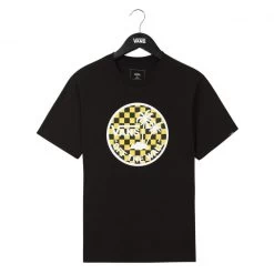 Vans Dual Palm Logo Fill Kids T-Shirt Black/Sulphur