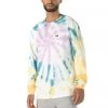 Vans Off The Wall Classic Spiral Tie Dye Longsleeve T-shirt -Skateboard Shop vans off the wall classic spiral tie dye longsleeve t shirt
