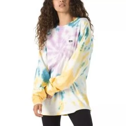 Vans Off The Wall Classic Spiral Tie Dye Longsleeve T-shirt -Skateboard Shop vans off the wall classic spiral tie dye longsleeve t shirt 8