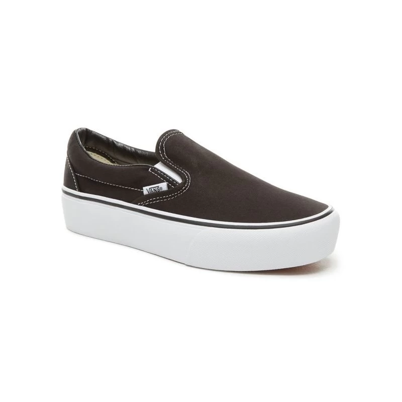 Vans Slip-On Platform Zwart/White Schoenen 4 Vans Slip-On Platform Zwart/White Schoenen - Afbeelding 2