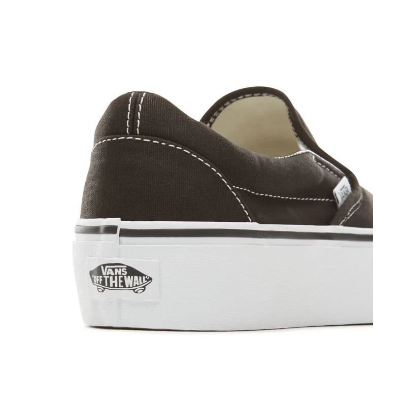 Vans Slip-On Platform Zwart/White Schoenen 13 Vans Slip-On Platform Zwart/White Schoenen - Afbeelding 11