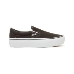 Vans Slip-On Platform Zwart/White Schoenen