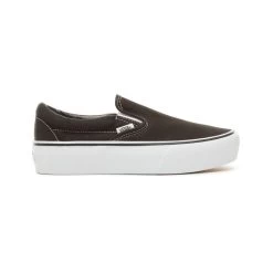 Vans Slip-On Platform Zwart/White Schoenen 20 Vans Slip-On Platform Zwart/White Schoenen -Skateboard Shop vans slip on platform blackwhite schoenen 6