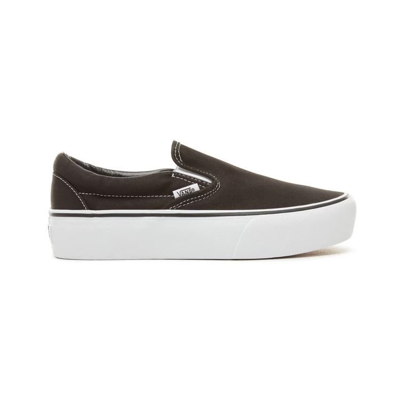 Vans Slip-On Platform Zwart/White Schoenen 3 Vans Slip-On Platform Zwart/White Schoenen