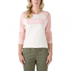 Vans Women V-Tangle Raglan Marshmellow/Blossom -Skateboard Shop vans women v tangle raglan marshmellow 3