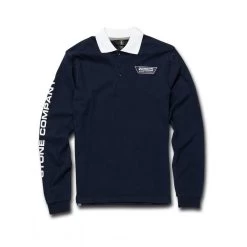 Volcom Belmont Kids Longsleeve Polo Navy -Skateboard Shop volcom belmont kids longsleeve polo navy 2