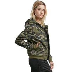 Volcom Frochickie Jacket Dark Camo -Skateboard Shop volcom frochickie jacket dark camo 3