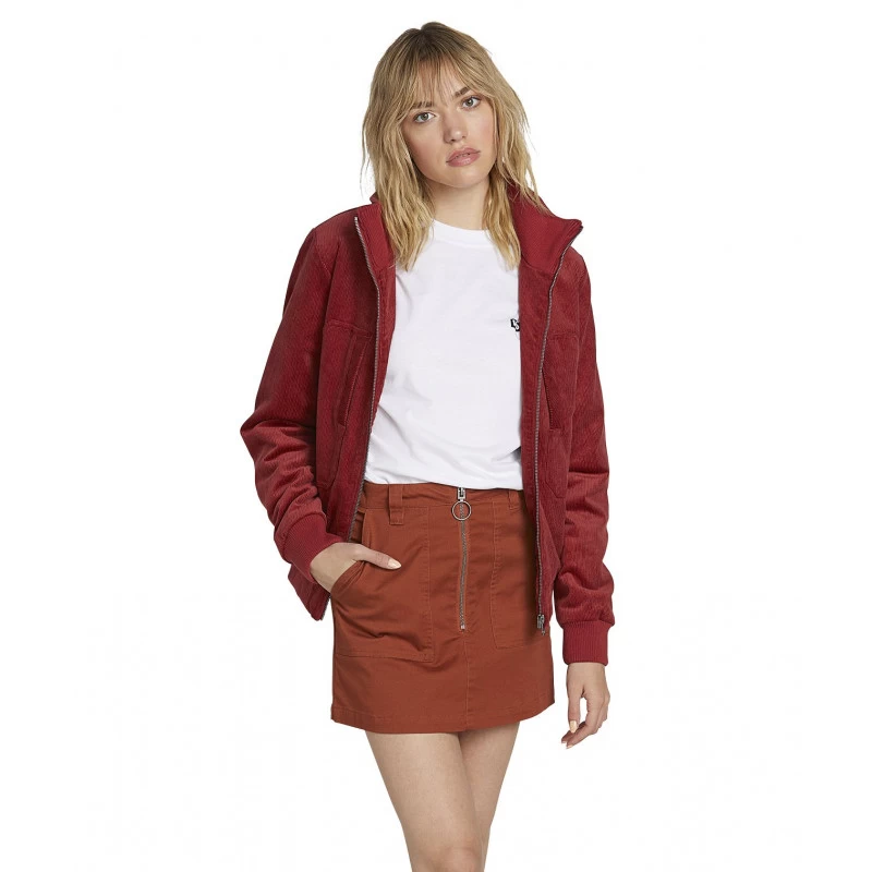 Volcom Oh My Cord Teddy Jacket Auburn 5 Volcom Oh My Cord Teddy Jacket Auburn - Afbeelding 3