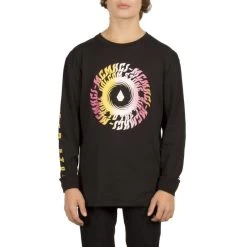 Volcom Rip Tide Longsleeve Kids Black -Skateboard Shop volcom rip tide longsleeve kids black 2