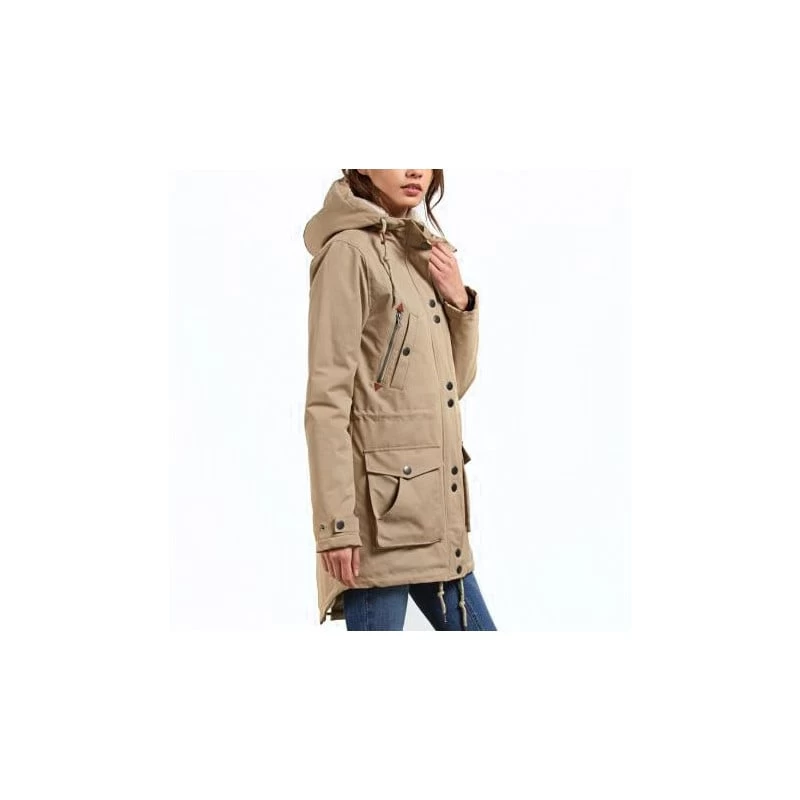 Volcom Walk On By Parka Jacket Khaki 8 Volcom Walk On By Parka Jacket Khaki - Afbeelding 6